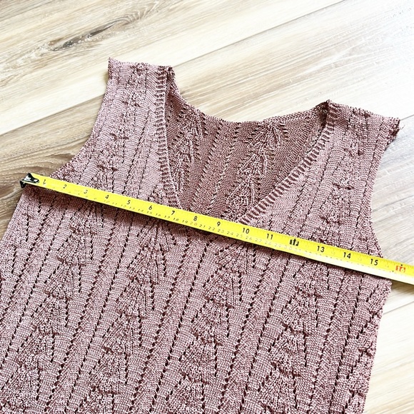 Knit Sleeveless V Neck Sweater - Picture 8 of 14